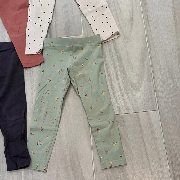 H&M 3T Kids' Assorted Color Leggings Set - Picture 3 of 15